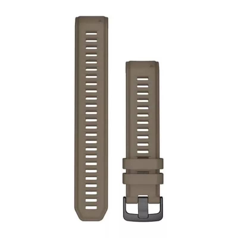 Garmin QuickFit 22 mm silikoonist käerihm Instinct 2, fēnix 7/6/5, Forerunner 955/945, Epix (Gen 2), Approach S62 jaoks - Coyote Tan (010-13105-07)
