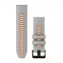 Garmin QuickFit 26 mm silikoonist kellarihm, Mist Grey/Orange (010-13281-02)