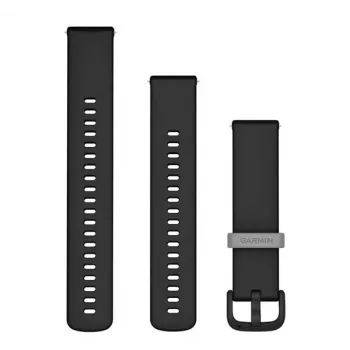 Garmin Silicone Watch Band 20mm Quick Release Black 010-12932-30