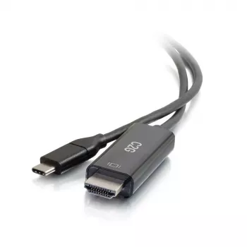 C2G USB-C to HDMI adapterkaabel - 1,83 m - must - 4K@60Hz - pööratav USB-C pistik