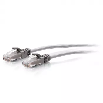 CABLES2GO C2G 1ft (0,3m) Cat6a Snagless Unshielded (UTP) Slim Ethernet Network Patch Cable - Gray