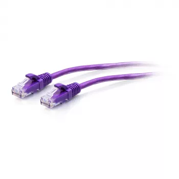 CABLES2GO C2G 3ft (0.9m) Cat6a Snagless Unshielded (UTP) Slim Ethernet Network Patch Cable - Purple