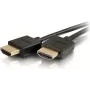CABLES2GO C2G 0.6 m Flexible High Speed HDMI-kaabel madala profiiliga pistikutega - 4K 60 Hz - HDMI Type A isane - HDMI Type A isane - 3D - 10.2 Gbps - Must (41362)