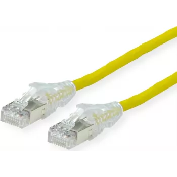 Dätwyler Cat.6A H AMP v2 Patch-kaabel, kollane, 20 m, SFTP, LS0H, CU 7702 flex