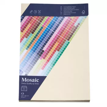 Artoz Papier Mosaic ümbrikud DIN C5 akendeta elevandiluu kummeeritud 20 tk (9439420-241)