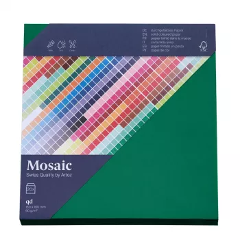 Artoz Papier Mosaic ruudukujulised ümbrikud kuuserohelised kleepsuurega ilma aknata 20 tk (9445420-348)