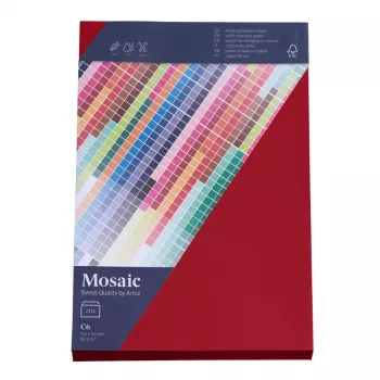 Artoz Papier Mosaic ümbrikud DIN C6 ilma aknata veinipunane märgliimiga 20 tk