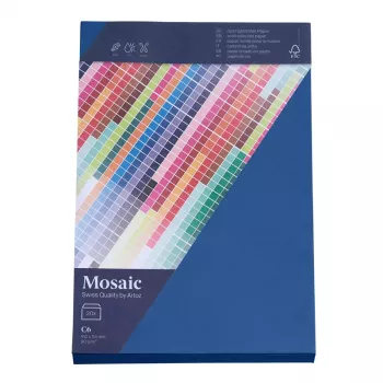 Artoz Papier Mosaic Envelopes DIN C6 No Window Marine Blue Gummed 20 Pieces