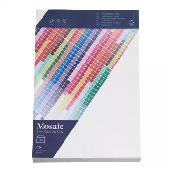 Artoz Papier Mosaic ümbrikud DIN C6 aknata valged märgliimiga 20 tk