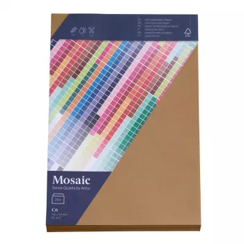 Artoz Papier Mosaic ümbrikud DIN C6 ilma aknata, naturaalne, märgliimiga, 20 tk