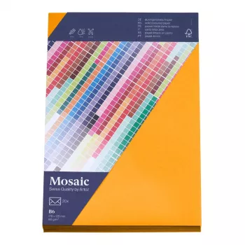 Artoz Papier Mosaic Ümbrikud DIN B6 Ilma Aknata Papaya Märgliimiga 20 Tükki