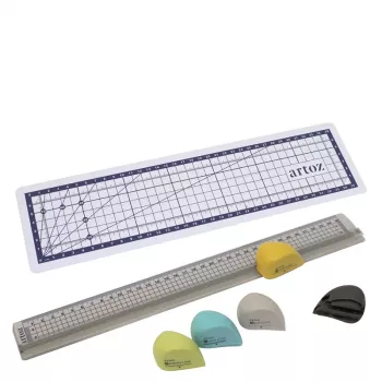 Artoz Papier Lõikejoonlaudade Komplekt 7-osaline 32.0 cm Läbipaistev