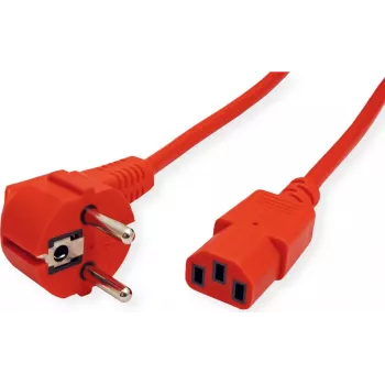 ROLINE Toitejuhe IEC320 C13 Punane 1,8m - Toitekaabel