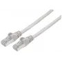 Intellinet Network Patch Cable, Cat7 Cable/Cat6A Plugs, 15m, Grey, Copper, S/FTP, LSOH / LSZH, PVC, RJ45, Gold Plated Contacts, Snagless, Booted, Lifetime Warranty, Polybag