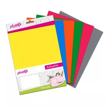 Plottix PremiumFlex Heat Transfer Vinyl 6 lehte Segatud Värvid Flex Film 20.0 cm x 30.0 cm