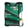 SATA 13-osaline topeltpöördpähkli kombineeritud mutrivõtmete komplekt X-Beam disainiga, meetermõõdustik, 8-21 mm, kroomvanadiumteras, puhutud vormiga karp