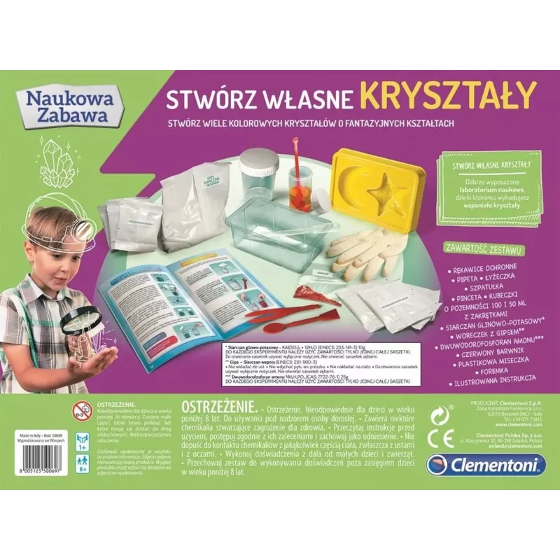 Clementoni Science & Play Crystal Growing Kit - Loo oma kristallid