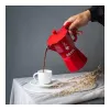 Bialetti Moka Exclusive 3-tassi punane pliidil espresso valmistaja (9055)