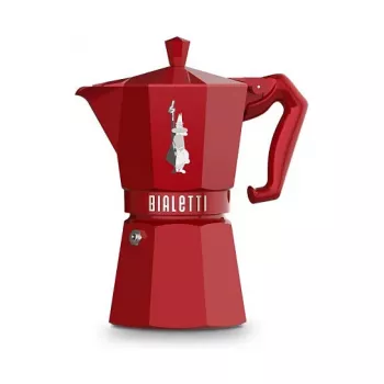 Bialetti MOKA EXCLUSIVE 6TZ Punane Pliidil Espressokeetja (9056)
