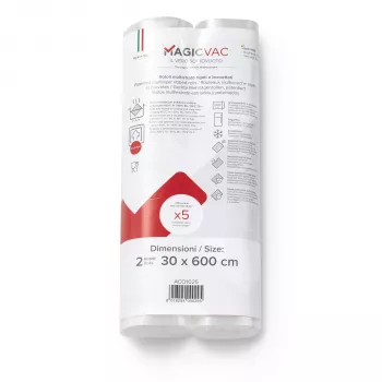 Magic Vac 2 vaakumkile rullid koos sildiga 30 cm x 6 m