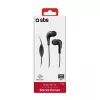 SBS TEINEARKL In-Ear Peaklülaga Kõrvaklapid - Must - Juhtmega - 1,2 m Kaabel - 3,5 mm Pistik - Kõned ja Muusika