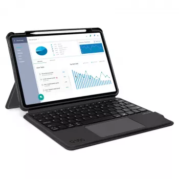 SBS juhtmevaba klaviatuur kaanega iPad Air 10.9 inch (2020/2022), iPad Air 11 inch (2024), iPad Pro 11 inch (2018/2022) jaoks - must