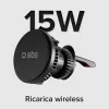 SBS TESUPFANWIR15W 15W Qi juhtmevaba auto laadija jahutusventilaatoriga - must