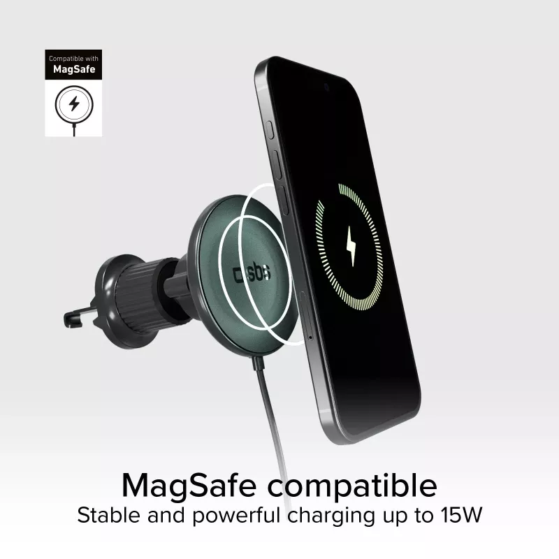 SBS MagSafe Magnetic 15W Wireless Car Charger - Must