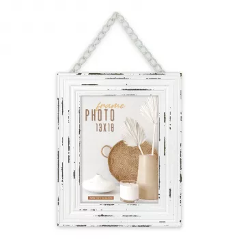 ZEP Orly White 13x18 Wood Portrait Photo Frame TN457