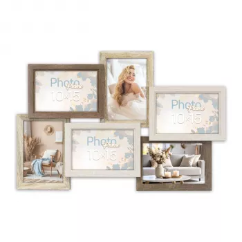 ZEP Trani 6Q SH566 MDF mitmefotoraam 6 fotole 10x15cm must