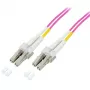 TECHLY OM4 Multimode Fiiberoptiline Paigalduskaabel LC-LC Dupleks 3m Aqua