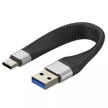 TECHLY USB 3.0 USB-A to USB-C 3.2 Gen2 15W M/M 12cm FPC kaabel