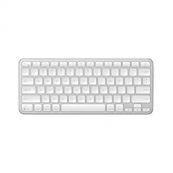 Satechi Slim EX1 Bluetooth-klaviatuur kolmele seadmele Mac/Windows-režiimilülitiga (hõbedane)