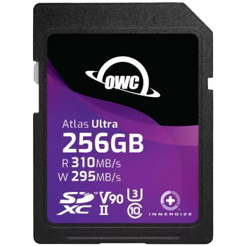 OWC Atlas Ultra 256GB SDXC UHS-II V90 mälukaart - 300 MB/s lugemine, 250 MB/s kirjutamine