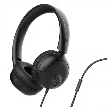 JLab Studio 2 Wired On-Ear Headphones with Microphone Black