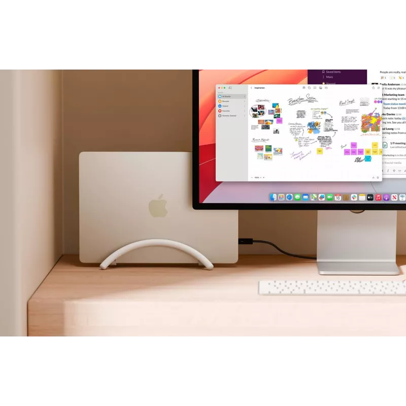Twelve South BookArc Flex vertikaalne sülearvuti alus MacBookile - Valge
