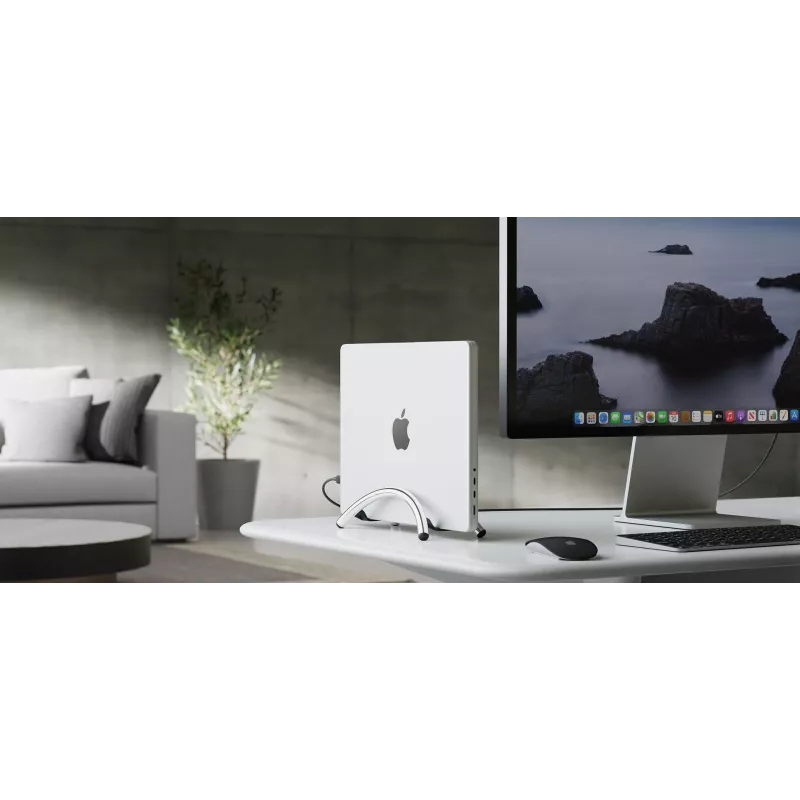 Twelve South BookArc Flex vertikaalne sülearvuti alus MacBookile - kroom