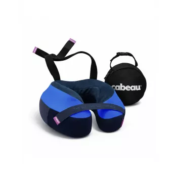 Cabeau TNE-S3 Sydney Navy Travel Neck Pillow with Memory Foam and Seat Strap System