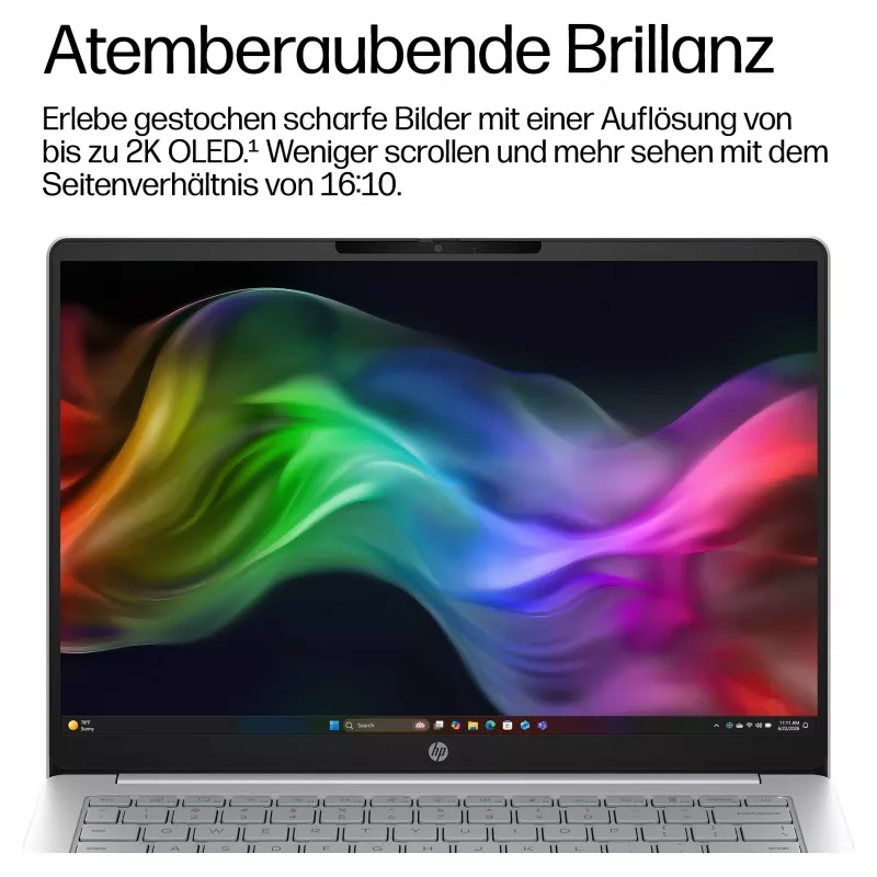 HP OmniBook 3 14-hz0155ng 14 inch WUXGA IPS sülearvuti, Qualcomm Snapdragon X1-26-100, 16GB RAM, 512GB SSD, Windows 11 Home