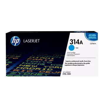 HP 314A originaalne toonerikassett, tsüaan Q7561A Color LaserJet 2700, 3000 seeriale