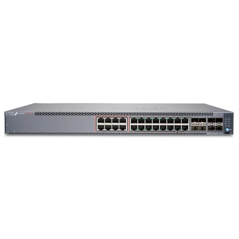 Juniper EX Series EX4100-24MP - Switch - L3 - hallatav - 8 x 100/1G/2.5G/5G/10GBase-T + 16 x 1Gb Ethernet + 4 x 1/10 Gigabit (üleslingid)