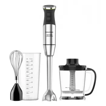 Taurus Bapi 1500 Luxe XL Plus saumikser, 1500W, 20 kiirust, roostevaba teras, 800 ml tops, 1 L hakkija, vispel