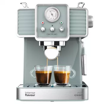 Cecotec Power Espresso 20 Tradizionale Espresso Masin, 20 bar, 850 W, 1,5 L, Must/Hõbe