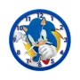 KIDS Sonic The Hedgehog seinakell 25 cm ümmargune plastikust analoogkvartskell mitmevärviline