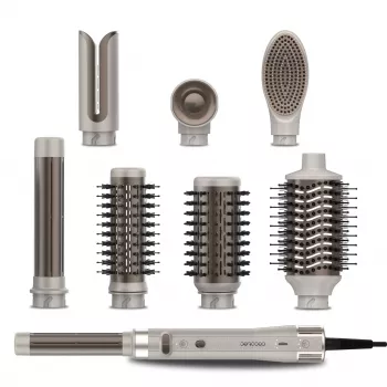 Cecotec CeramicCare 8in1 AirGlam Gyro juuksestiilija, šampanjavärv
