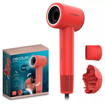 Cecotec DryNova Red Hair Dryer 2200W Professional AC Motor Ionic Cool Shot