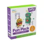 myFirst 3dPen Make Filaments Fun Pack Robot World - Loomingukomplekt 5 šablooniga, 17 PCL-filamendiga (34 m), tagasitõmmatava autoga mooduliga, termoplastilise lehega