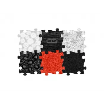 Muffik Orthopedic Sensory Mat Set 6-in-1 Baby Black & White 6 Puzzle Mats Sensory Play Muffik MFK-023-3
