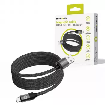 Mobile Origin Magnetic Cable USB-A to USB-C Black 1m