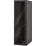 TRITON 19-tolline põrandakapp 18U 600x600mm must karastatud klaasuks 800 kg kandevõime